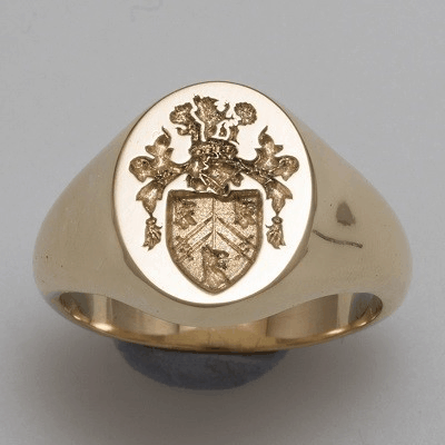 Coat of arms crest engraving
